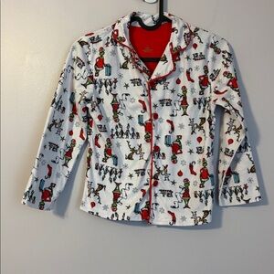 The Grinch Pajama Button Up Top size S (6/7)